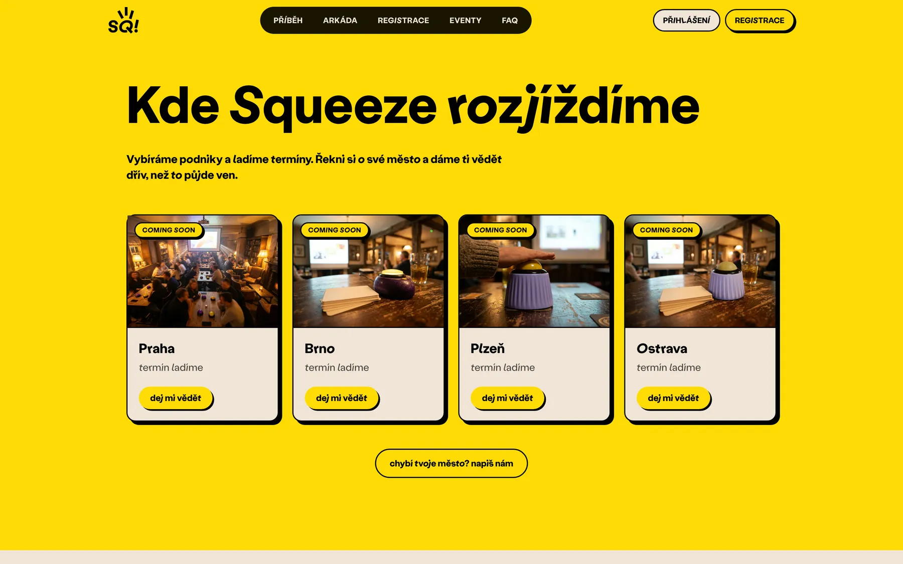 Sekce eventů