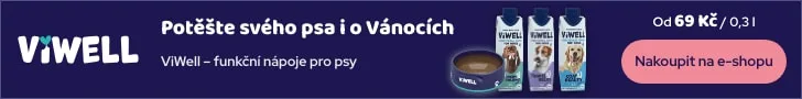 Vánoční banner ViWell, statická verze 728 × 90