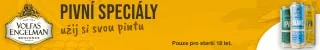 Banner Volfas Engelman Pivní speciály, statická verze 320 × 50